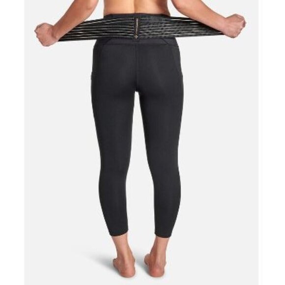 Tommie Copper Adjustable Back Support Leggings & SS Compression Shirt  S - Picture 12 of 12